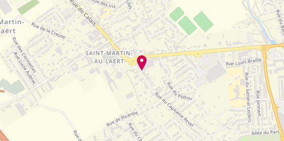 Plan de La Lunetterie Audomaroise, 3 place Cotillon Belin, 62500 Saint-Martin-lez-Tatinghem