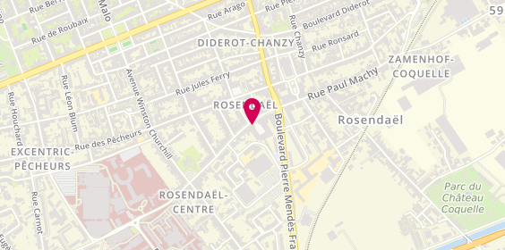 Plan de Rosendael Optique, 1404 avenue de Rosendaël Jacques Collache, 59240 Dunkerque